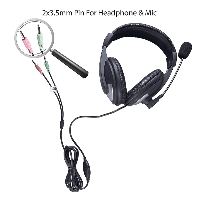 Iball Rocky Wired Over Ear Headphones with Mic (Black) Iball Rocky Wired Over Ear Headphones with Mic (Black)